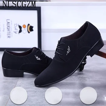Официалните обувки за мъже Прическа Мъжки Сватбени обувки 2021 Офис обувки за мъже Италиански бизнес костюм Случайни Оксфорд мъжки обувки