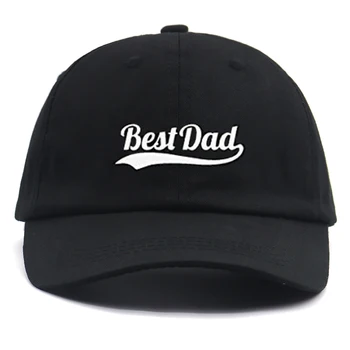 памук, бродерия е най-Добрият татко бейзболна шапка предварително черен регулируема мода татко шапки нови мъже, жени хип-хоп възстановяване на предишното положение шапка ежедневни