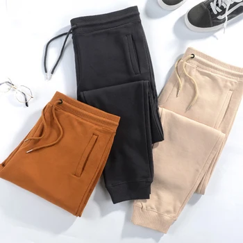 Панталони памук за жените и Мъжете Причинно-следствена Свободни размери за Дамски Дълги панталони Пролет и Есен Спортни, Класически Панталони 17 Цвята