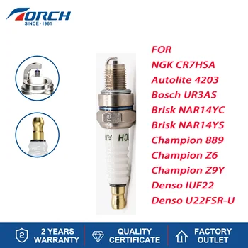 Подмяна на ГОРЕЛКИ Свещи за запалване на двигателя A7RTC Подходящ за Свещи CR7HSA Champion Z6 4203 Denso IUF22 Енергично NAR14YS