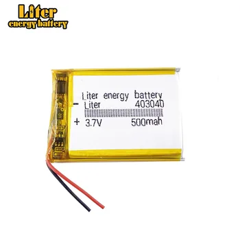 полимерна Литиево-Йонна Батерия От 3.7 На 500 ма 403040 Литровата енергийна батерия Ce Fcc Rohs информационния лист за безопасност Сертифициране на Качеството