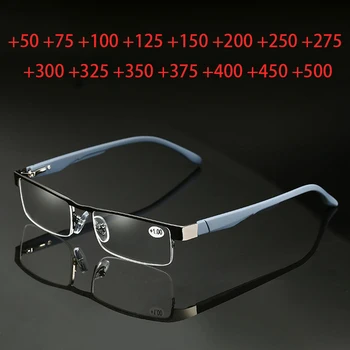 Половината Метални Мъжки слънчеви Очила Несферические Обектив с 12-слойным покритие Дамски Очила За четене+1.0 +1.5 +2.0 +2.5 +3.0 +3.5+4.0