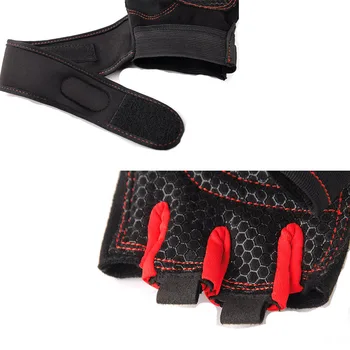 Полпальца нескользящие ръкавици ръкавици за тежка атлетика ръкавици за занимания с бодибилдинг ръкавици за мъже и жени, M / L / XL