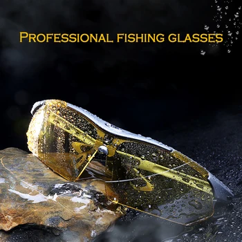 Поляризирани очила за риболов очила на открито Анти-UV Спортни слънчеви очила за Колоездене, Туризъм, Колоездене Очила за риболов за нощно виждане
