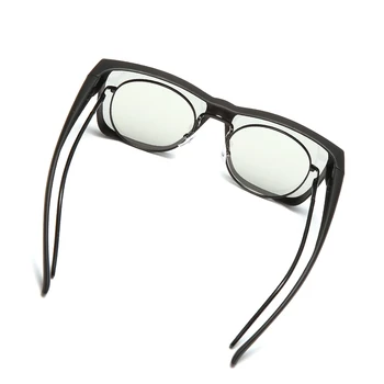 Поставяйте Върха на Поляризирана Защитен екран Фотохромичните Слънчеви очила, очила С над Очилата си с рецепта за мъже и жени