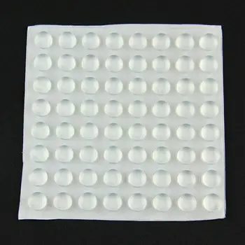 Продажба на едро 100 бр. Силиконови Прозрачни Топки Крака Бампоны 8 мм Кръгъл Самоклеящийся Противоскользящий Кръг За Стъклени Мебели Crystal