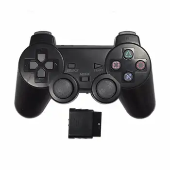 Прозрачен Безжичен Геймпад 2,4 G Контролера На Sony PS2 Виброударный Джойстик За игра аксесоар за Playstation 2 Controle