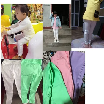 Пролет Лято Детски Гамаши за момичета, Детски Ластични Ежедневни Тесни панталони-молив Облекло от 2 до 11 години
