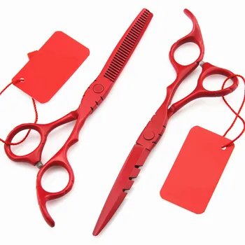 Професионални 6 и 5,5-инчови Японски ножици за коса 440c набор от истончающих фризьорски ножици за подстригване на коса ножици, инструменти за фризьорски ножици,