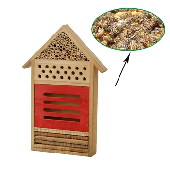 Пчелен кутия Къща Насекоми Дървен Хотел Насекоми Естествена Развъждане на околната Среда Гнездо за отглеждане на Насекоми за Външна Градина, Двор Пчелният Пеперуда