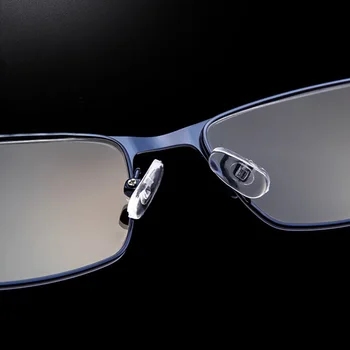 Рамки за очила от сплав YOOSKE За мъже 2021 Модерен бизнес метална квадратна рамки за очила Мъжки късогледство Оптични рамки за очила, Прозрачни лещи