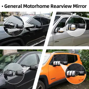 Регулируемо Огледало за теглене на ремарке Удължител Огледала крило на ремаркето Огледало за теглене на Слепи петна Огледало за странично мнение за автомобил камион
