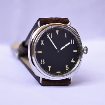 Реколта Калифорния Сандвич-часовник с циферблат Чайка ST3600 Механични Ръчни Завод Ретро Военни Ръчен Часовник 10ATM Dvier Мъжки часовник