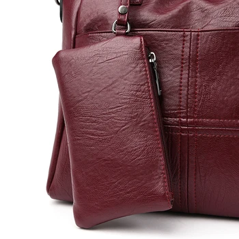 Реколта Пътна Ежедневна чанта с Голям Капацитет на Луксозни Чанти, Дамски Чанти Дизайнер 2020 Дамска чанта на рамото от мека кожа, Дамски