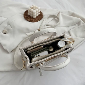 Реколта чанти за рамо за жени 2021 Нова дамска кожена чанта-месинджър Дамски луксозна чанта през рамо Дамски чанти Sac A Main