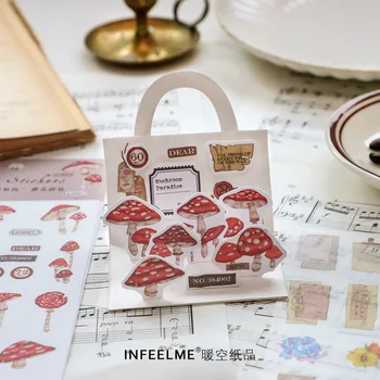 Ретро Цвете Васи Книжен Етикет на Творческа Украса, Ръчно изработени Стикер стикери списание албуми за албуми Корейски канцеларски материали