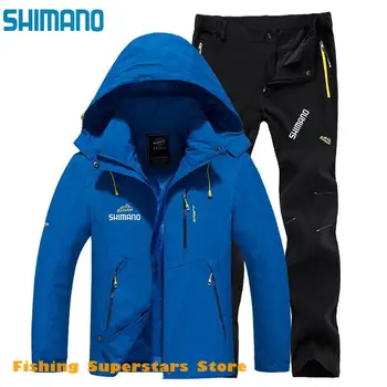 Риболовна облекло Shimanos Спортно яке за риболов в открито бързо съхнещи панталони Мъжки Риболовен костюм Дишаща ветрозащитная Риболовна облекло