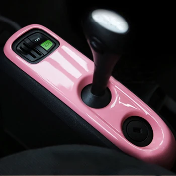 Розов Цвят на интериора на Колата е Пълен Комплект Декоративни Стикери ABS За Mercedes Smart Fortwo 451 Аксесоари За Украса на колата 2009-