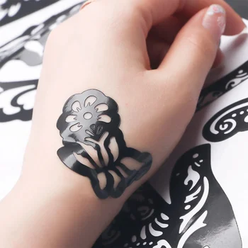 Ръка Крак на Крак Татуировки Листове за Временна Стикер Боди-Арт Модел Индия Къна Кухи Комплект За Рисуване направи си Сам Бои За лице Инструмент за рисуване