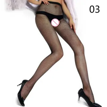 Секси чорапогащник в рибарска мрежа с отворен промежностью Чорапогащник за макси дамско бельо, Модни Безшевни чорапи чорапогащи Femme Collant Дропшиппинг