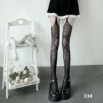 Секси чорапогащник на подтяжках Женски костюм в японски стил Лолита 