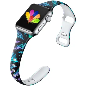 Силиконов ремък за Apple watch band 44 мм 45 мм 42 мм и каишка за часовник гривна iWatch 40 мм 38 мм 41 мм кореа apple watch серия 6 5 3 SE 7