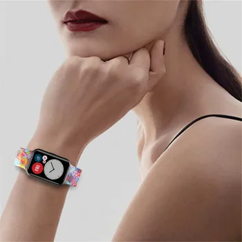 Силиконов ремък за Huawei Watch Подходящ за каишка за умни часовници С инструменти за катарами от неръждаема стомана, както и wsop гривна Каишка с катарама за гривна Correa