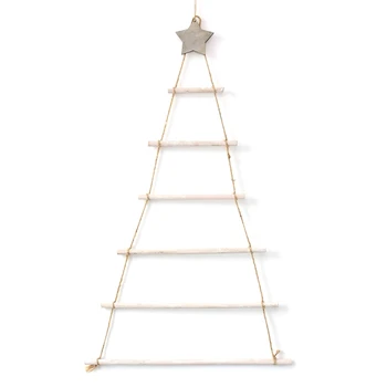 Скандинавски Стил направи си САМ Дървена Коледно Дърво, Изкуствени Фалшиви Детски Подаръци, Декорация на Стена Декорация