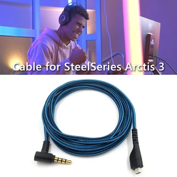 Слот за Слушалки аудио кабел на слушалки За Слушалки Проводна Линия Aux Кабел за SteelSeries Arctis 3 5 7 Аксесоари За Слушалки