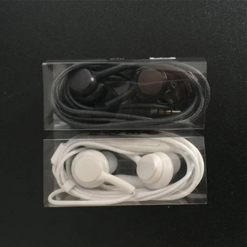 Слушалки Черно 3,5 мм Втулки Кабелни Слушалки с Микрофон за Samsung Galaxy S8 s9 Смартфон AKG слушалки