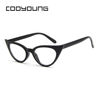 Слънчеви очила COOYOUNG Cat Eye За жени Корпоративна дизайн Реколта Прозрачни слънчеви очила Секси дамски слънчеви очила Дамски очила за очите Cateye UV400