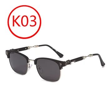 Слънчеви очила K03 от чист титан модни аксесоари ретро титановая плоча рамки за очила късогледство рамки за очила
