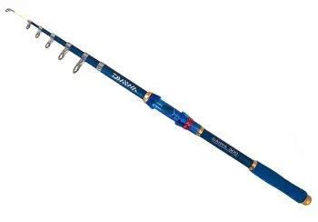 Спининг за риболов, телескопична предене, синьо, тест: 60-120 грама Размер: 2,1 м/2,4 м/2,7 м/3 м/3,6 м Китайското производство.