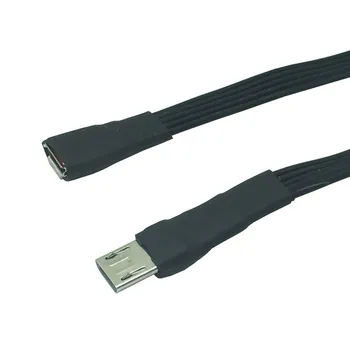 Супер Мек удължителен кабел Micro USB Жена към Micro USB Мъжки F/M удължителен кабел За Зареждане на Данни Мек Кабел OTG 5 см 10 см 20 см