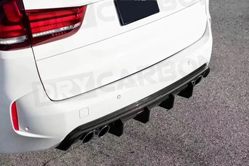 Суха Углепластиковый Заден Дифузьор, Броня за Устни Обниматель за BMW X5M F85 X6M F86-2018 Изкован от въглеродни влакна спойлер за Устни в стил V