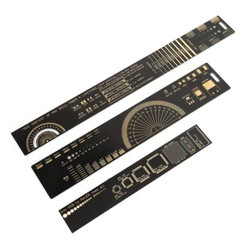 Състав на печатни платки Резистор и Кондензатор на Чип за IC SMD Диоден Транзистор Измервателен инструмент за Маниаци на Производителите на Вентилатори Эталонное правило на печатни платки