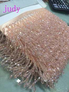 състав пискюли и дантели резерв от 10 ярда/чанта YM155#Розово 5 см DIY diamond висулка пискюл за сценичната поли, аксесоари за пердета