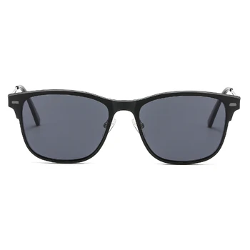ТАНГОВО Квадрат 2 в 1магнитный Поляризирана Клип на Слънчеви очила за Мъже Vintage слънчеви Очила в рамки Оптични Очила по рецепта glassesT3519