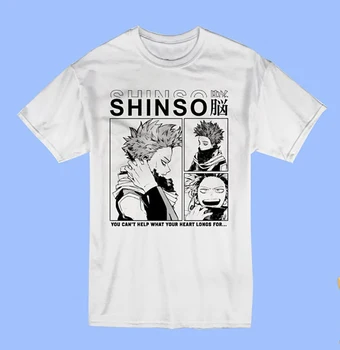 Тениска Hitoshi Shinso, тениска на My Hero Academia, Манга, дамски мъжки t-shirt, модни летни блузи с къс ръкав, дамски градинска дрехи, 2021