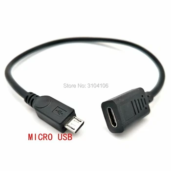 тип-C USB3.1 женски към мини usb/Micro usb мъжки адаптор за трансфер на данни линия висококачествен кабел тип C