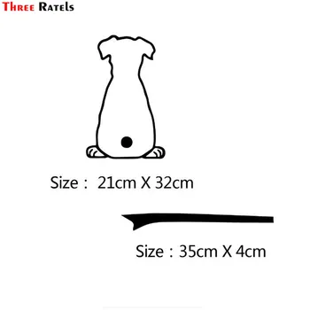 Три Ratels FD111 Стикери моделът за кучета Стикери моделът на предното и Задното стъкло Автомобилно Бижу Етикети за полагане на автомобили Етикети