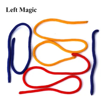 Три Въжета, Свързващи Въжета Фокуси Червено Жълто Синьо Магическа Въже В Близък План Улица Магически Подпори Илюзии Аксесоари За Трикове