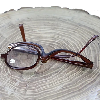 Увеличително Стъкло, Въртящи Се Слънчеви Очила За Четене За Грим Сгъваеми Очила Козметични Общи Точки За Грим Едностранно Очила