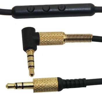 Удлинительный кабел 3.5 мм, За Смяна на Кабел за слушалки с Регулатор на силата на звука на микрофона за монитор Marshall Major II MID