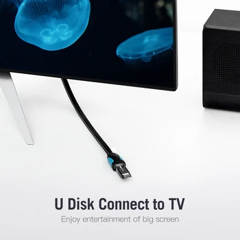 Удължителен кабел, USB-кабел, 3.0 от мъжа към жената удължителен кабел USB-кабел, Кабел за трансфер на данни за преносими КОМПЮТРИ Smart TV PS4 Xbox One SSD, USB към USB