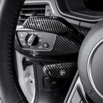 Украса на Капачката на Кормилната Сцепление на Лоста на Чистачките на колата За Audi A3 A4 A5 A6 A7 Q5 Q2 Q3 2019+ Аксесоари за интериора на ABS