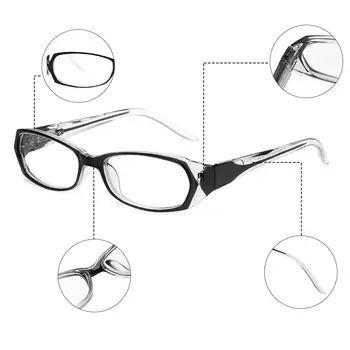 Ултра-леки, Прозрачни Очила за четене без рамки Модерен Ретро Реколта Мъжки женски Увеличителни Очила за далекогледство TR90 Очила