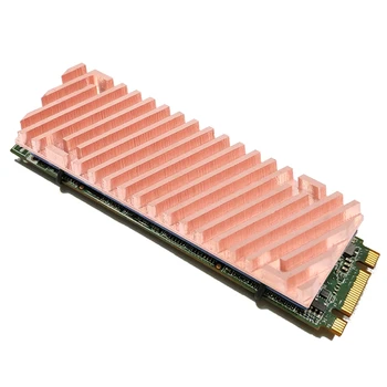 Ултра тънък Охладител от чиста мед Охладител на Радиатора SSD Термопад за M. 2 2280 PCI-E NVME 1.5/2/3/4 мм