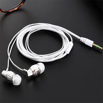 Универсални слушалки с кабел за телефон с 3.5 мм Слушалки, Микрофон, слот за слушалки слушалки с кабел-втулки джобно намаляване на шума в наличност