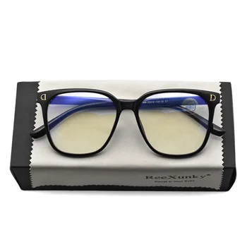 Унисекс Синя Светлина Блокер Очила Дамски Реколта Големи Очила с анти-Син Лъч Рамки За очила за Мъже Компютърни Игри Очила UV-защита